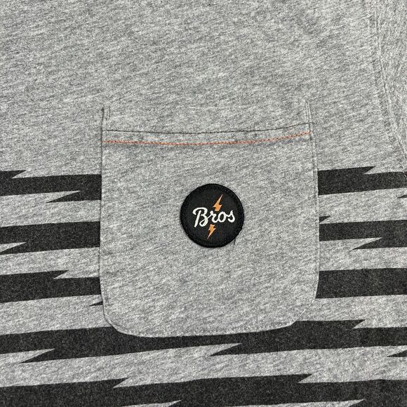 Howler Bros Shirt Mens M Grey Graphic Print Cotton Pocket Tee Lightweight Medium - Picture 3 of 9